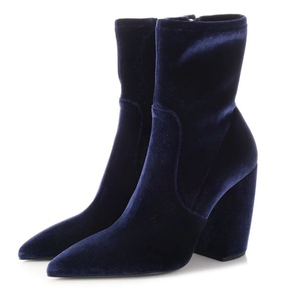 Prada Calzature Donna Velvet Velluto Stretch Bootie - Picture 1 of 11